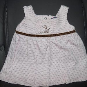 HARTSTRINGS Pink Polka Dot Dress Size 0/3 Months
